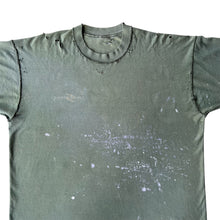 Load image into Gallery viewer, Vintage Faded Thrashed Olive Green Inside Out T-Shirt
