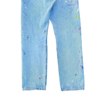 Load image into Gallery viewer, Vintage Distressed Thrashed Paint Splattered Levis 501 Jeans
