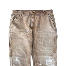 Load image into Gallery viewer, Vintage 1990s Faded Tan Carhartt Double Knee Painter Pants
