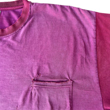 Load image into Gallery viewer, Vintage Faded And Repaired Two Tone Oversized Blank Pocket T-Shirt
