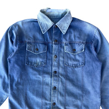 Load image into Gallery viewer, Vintage 1970s Faded Blue Thrashed Boxy Work Jacket
