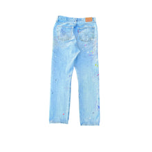Load image into Gallery viewer, Vintage Distressed Thrashed Paint Splattered Levis 501 Jeans
