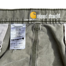Load image into Gallery viewer, Vintage Baggy Faded Olive Green Carhartt Painter Pants
