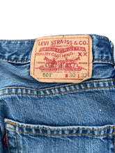 Load image into Gallery viewer, Vintage Levi’s 501 Paint Splatter Jeans
