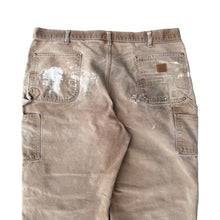 Load image into Gallery viewer, Vintage 1990s Faded Tan Carhartt Double Knee Painter Pants
