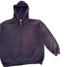 Load image into Gallery viewer, Vintage Oversized Sun Faded Black Thrashed Carhartt Hoodie
