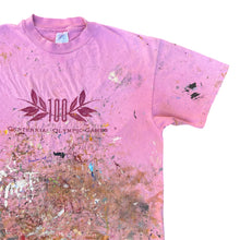 Load image into Gallery viewer, Vintage Thrashed Paint Splattered Pink Olympics Games T-Shirt
