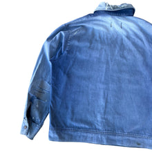 Load image into Gallery viewer, Vintage 1970s Faded Blue Thrashed Boxy Work Jacket

