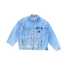 Load image into Gallery viewer, Vintage Thrashed Carhartt Light Wash Denim Jacket

