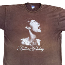 Load image into Gallery viewer, Vintage Faded Brown Billie Holiday T-Shirt

