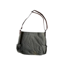 Load image into Gallery viewer, Vintage Olive Green Canvas Xtra Large Crossbody Bag With Adjustable Strap
