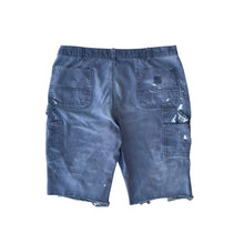 Load image into Gallery viewer, Vintage Faded Gray Thrashed Carhartt Double Knee Cutoff Shorts
