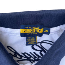 Load image into Gallery viewer, Vintage 2004 Navy Blue And White Ralph Lauren Polo Rugby
