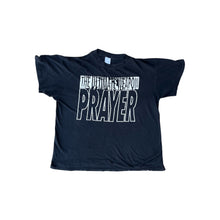 Load image into Gallery viewer, Vintage Faded Black Distressed Thrashed Boxy Prayer T-shirt
