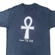 Load image into Gallery viewer, Vintage Faded Black Ankh T-Shirt
