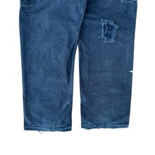 Load image into Gallery viewer, Vintage Faded Black Thrashed Baggy Double Knee Carhartt Pants
