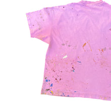 Load image into Gallery viewer, Vintage Thrashed Paint Splattered Pink Olympics Games T-Shirt
