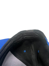 Load image into Gallery viewer, Vintage 1990s Black And Royal Blue God First SnapBack Hat
