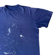 Load image into Gallery viewer, Vintage Sun Faded Navy Blue Blank Painter T-Shirt
