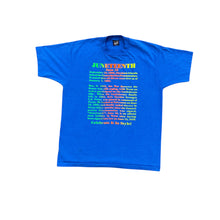 Load image into Gallery viewer, Vintage 1980s Blue Juneteenth T-Shirt
