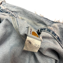 Load image into Gallery viewer, Vintage Thrashed Carhartt Light Wash Denim Jacket
