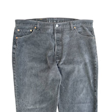 Load image into Gallery viewer, Vintage Baggy Faded Black Levi’s 501 Jeans
