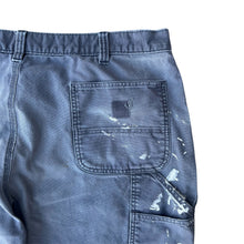 Load image into Gallery viewer, Vintage Faded Gray Thrashed Carhartt Double Knee Cutoff Shorts
