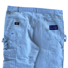 Load image into Gallery viewer, Vintage Distressed Thrashed White Dickies Painter Pants
