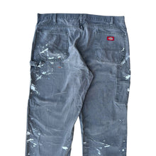 Load image into Gallery viewer, Vintage Olive Green Thrashed Paint Splattered Dickies Pants

