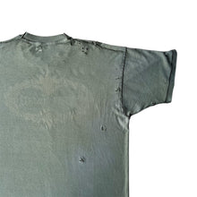 Load image into Gallery viewer, Vintage Faded Thrashed Olive Green Inside Out T-Shirt
