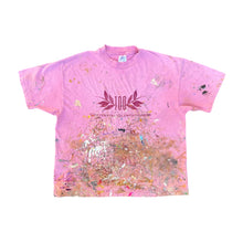 Load image into Gallery viewer, Vintage Thrashed Paint Splattered Pink Olympics Games T-Shirt
