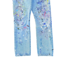 Load image into Gallery viewer, Vintage Distressed Thrashed Paint Splattered Levis 501 Jeans
