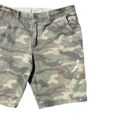 Load image into Gallery viewer, Vintage  Faded Painter Camo Cargo Shorts

