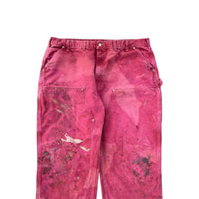 Load image into Gallery viewer, Vintage Baggy Thrashed Faded Red Carhartt Double Knee Pants
