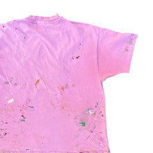Load image into Gallery viewer, Vintage Thrashed Paint Splattered Pink Olympics Games T-Shirt
