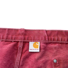 Load image into Gallery viewer, Vintage Baggy Thrashed Faded Red Carhartt Double Knee Pants
