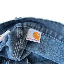 Load image into Gallery viewer, Vintage Faded Black Thrashed Baggy Double Knee Carhartt Pants
