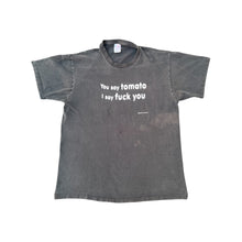 Load image into Gallery viewer, Vintage 1999 Thrashed Faded Black You Say Tomato T-Shirt
