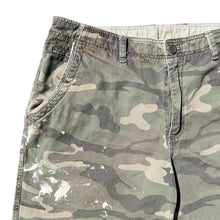 Load image into Gallery viewer, Vintage  Faded Painter Camo Cargo Shorts
