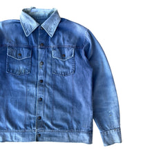 Load image into Gallery viewer, Vintage 1970s Faded Blue Thrashed Boxy Work Jacket
